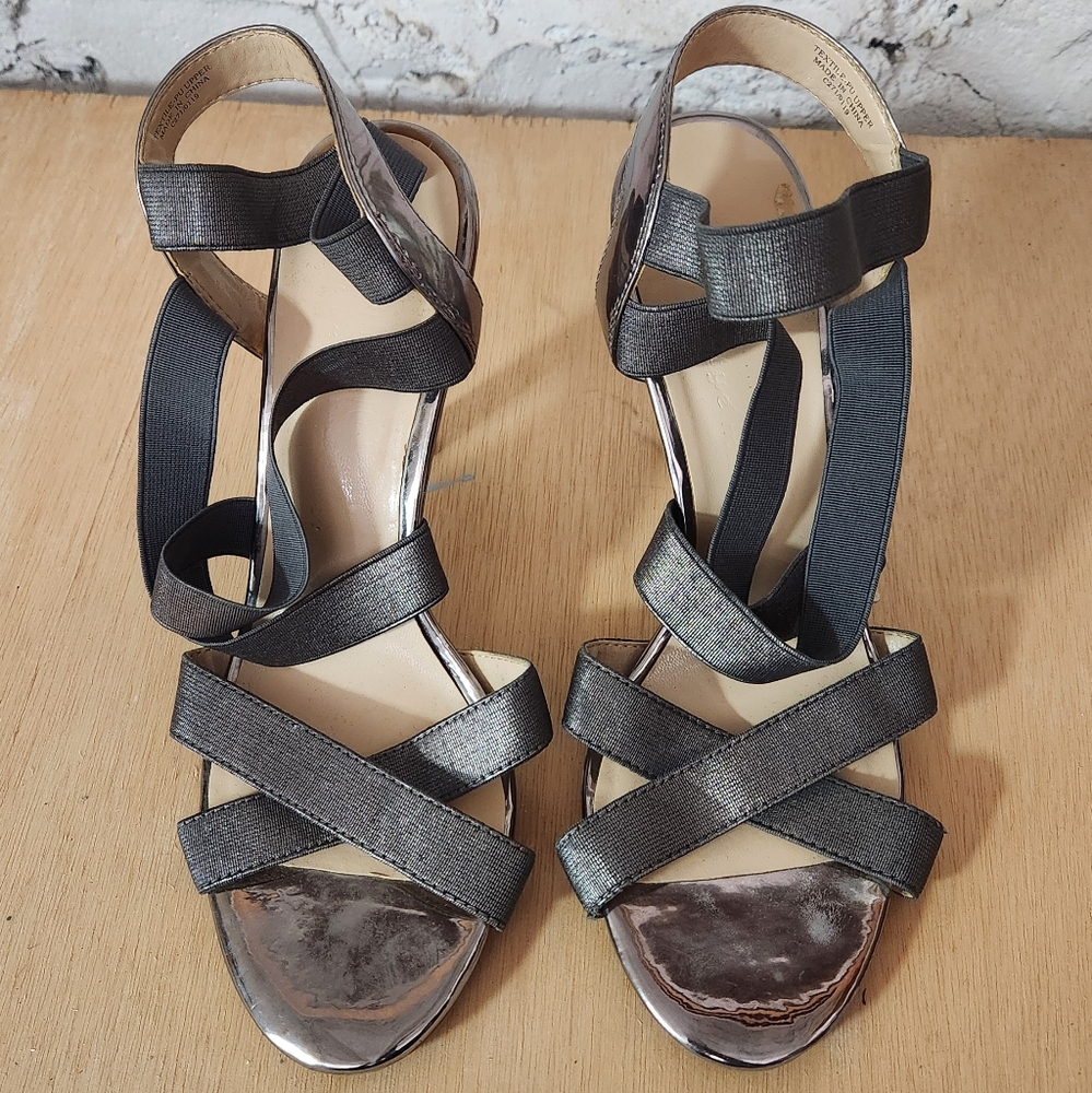 Ann Marino by Bettye Muller Metallic Strappy Heels